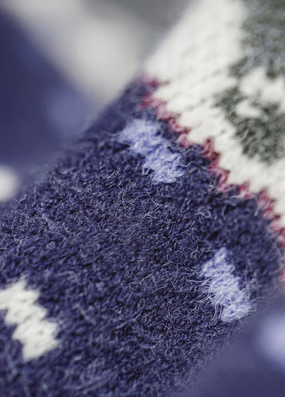 American Retro Fair Isle Pullover Thick Warm Outerwear Knitwear Men's Sweater