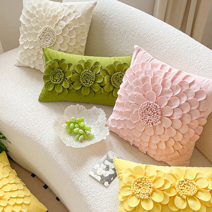 Almofadas decorativas florais 3D Vibrant Blossom Beauty