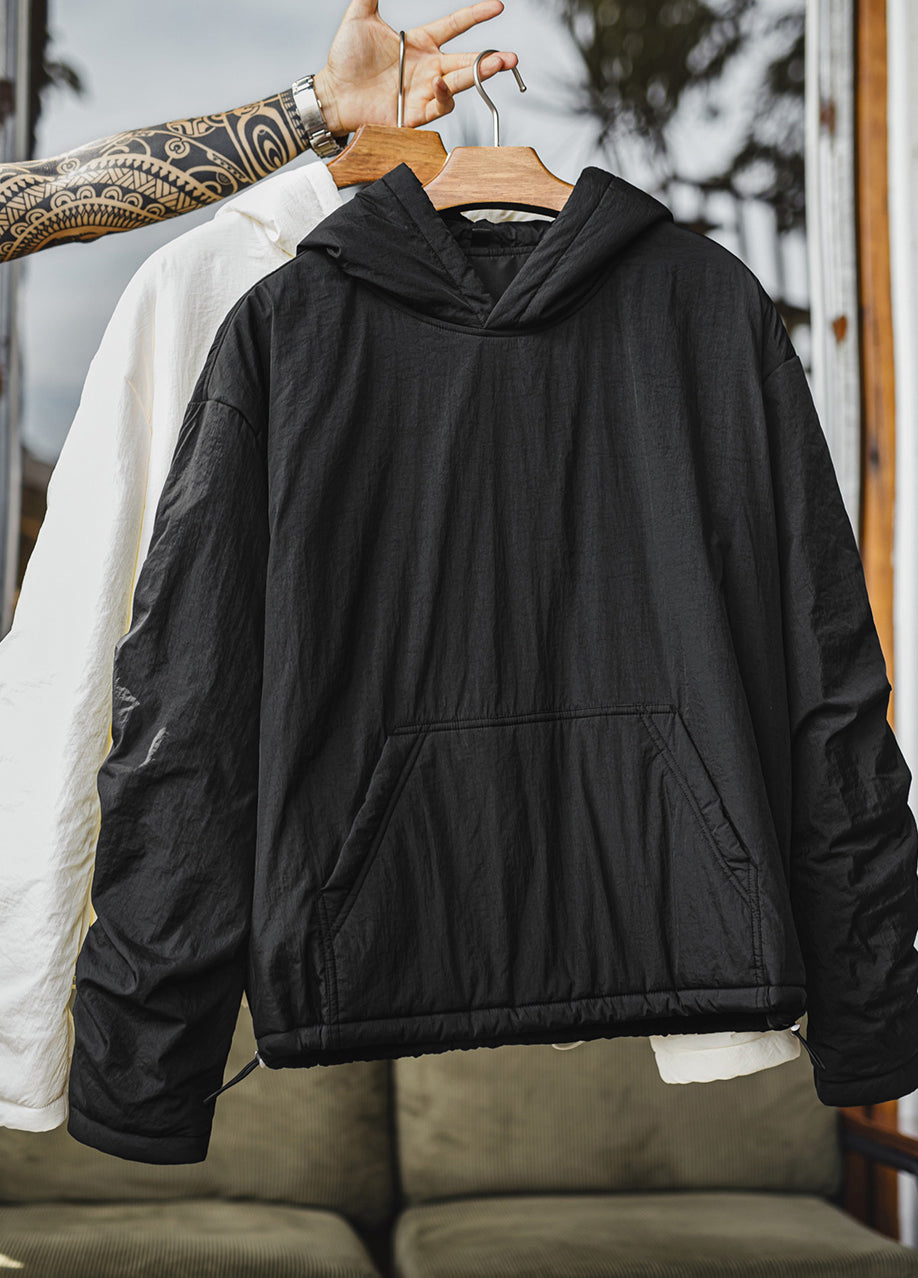 American Fleece Pullover With Pockets Commuting Fleece Lined Warm Men's Sweater