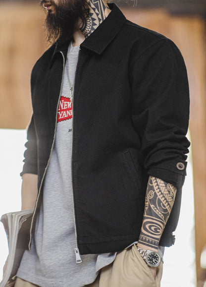 American Coach Handsome Stiff Heavy Short Pure Cotton Men's Jacket - Harmony Gallery