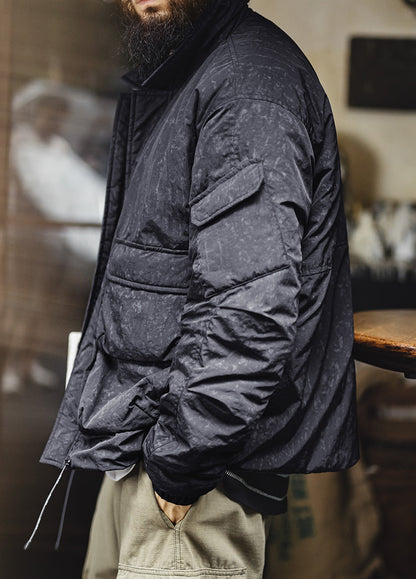 American Retro Batik M65 Hunting Warm and Rugged Cotton-Padded Men's Jacket