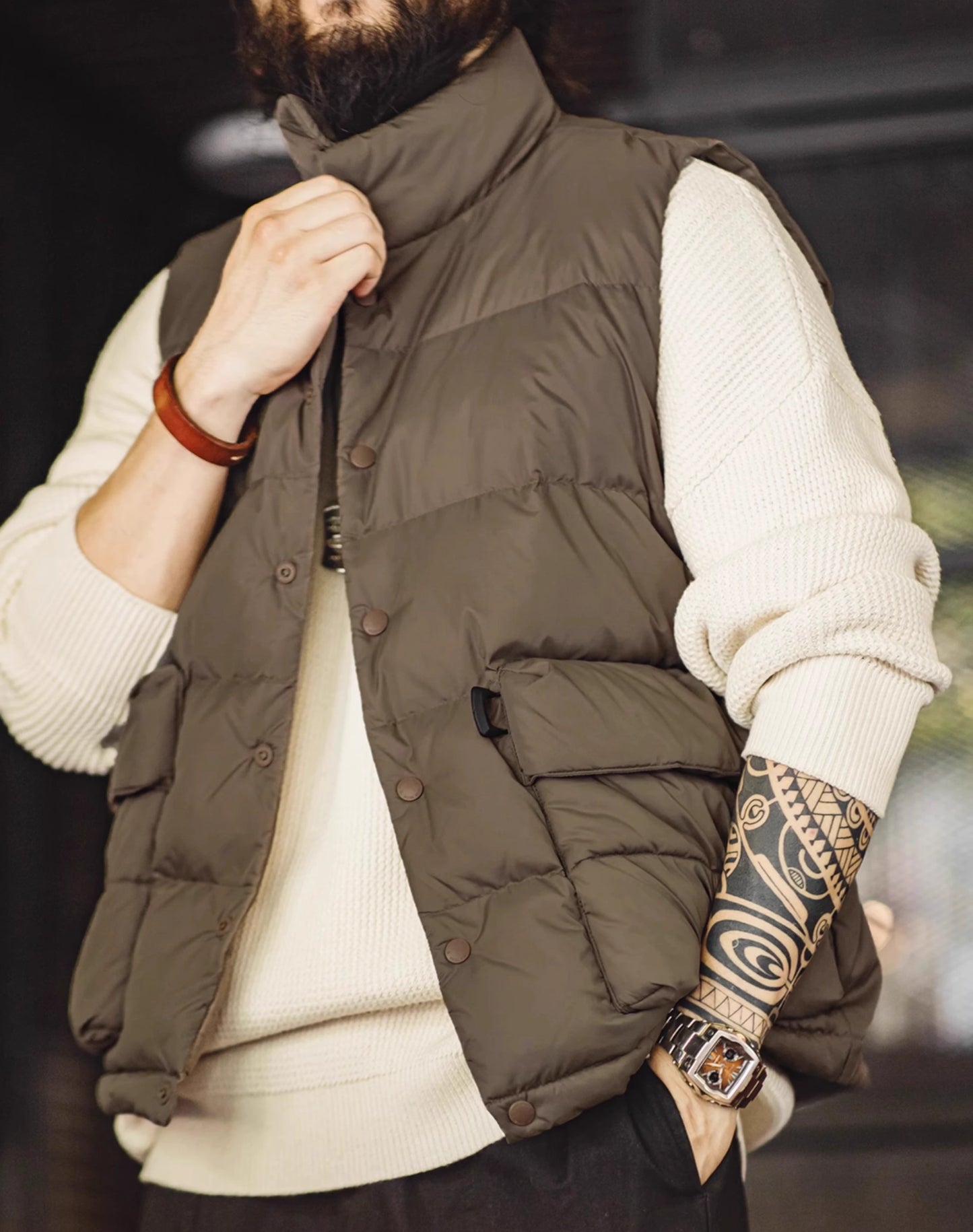 American Casual Vest Thickened Warm Inner And Outerwear Men's Jacket
