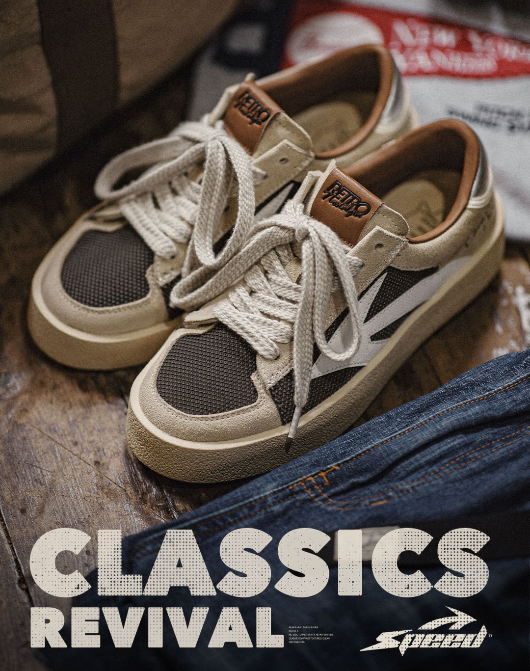 American Retro Silver Tail Splicing Thick Bottom Mesh Breathable Men's Casual Shoes - Harmony Gallery