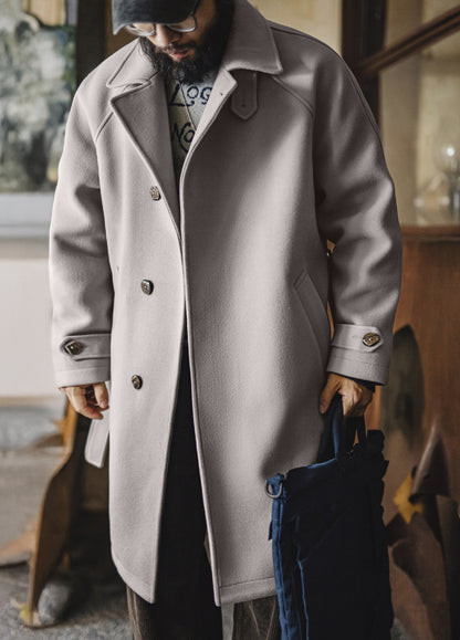 German Retro Mid-Length Oversized Outerwear Business And Leisure Men's Coat