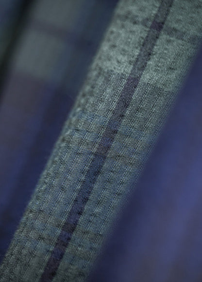 American Retro Casual Scottish Plaid Seersucker Textured Men's Trousers - Harmony Gallery