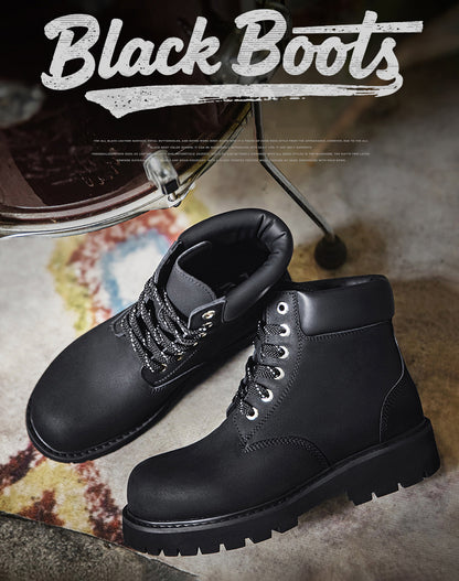 American Big Martin Boots Round Toe Work Mid-Cut Commuter Men's Boot - Harmony Gallery