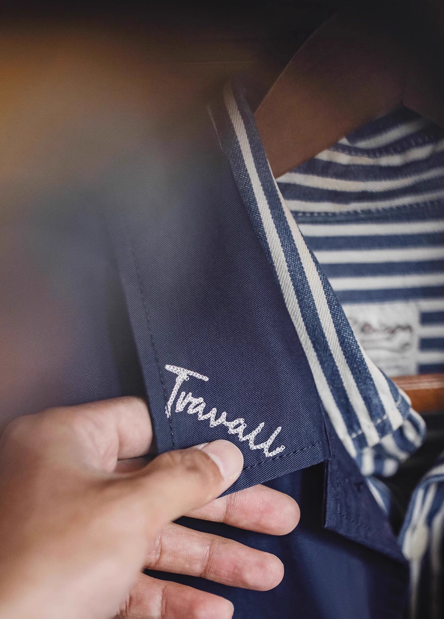 French Retro Embroidered Brushed multi-pocket Men's Jacket