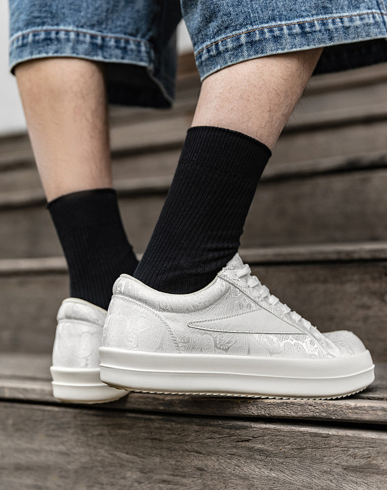 American Retro Cashew Flower Embroidered Breathable Men's Casual Shoes - Harmony Gallery