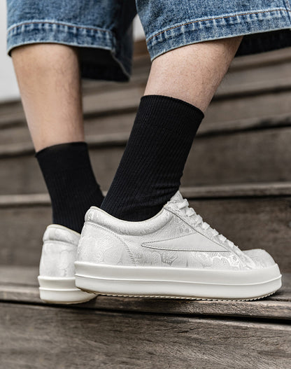 American Retro Cashew Flower Embroidered Breathable Men's Casual Shoes - Harmony Gallery