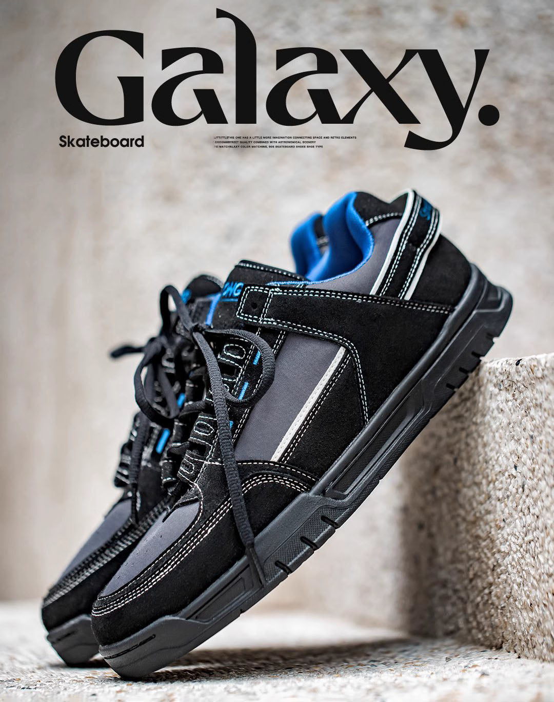 Retro Versatile Galaxy Skateboard Sports Men's Casual Shoes