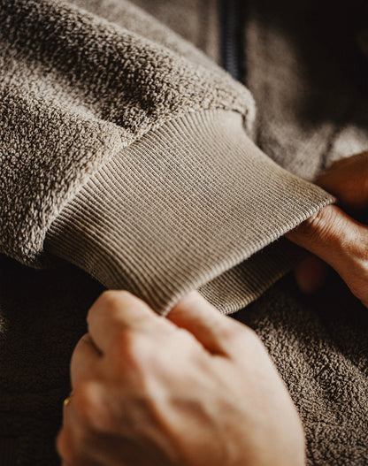 American Retro Fleece Cardigan Hoodie Thickened Warm Fleece Men's Jacket