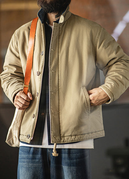 American Retro N1 Deck Suit Thickened Warm Cotton Short Quilted Men's Jacket