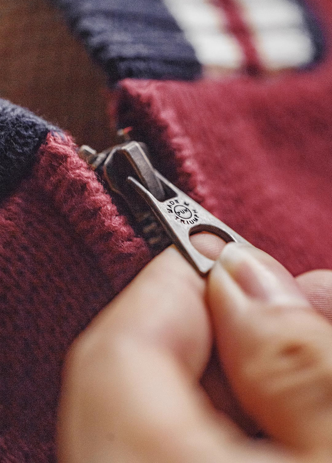 American Python Red Woolen Drape Cardigan Jacquard Keep Warm Men's Jacket - Harmony Gallery