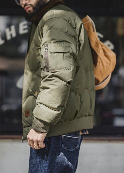 American Retro CWU 45 P Flight Short Warm Bomber Cotton-Padded Men's Jacket