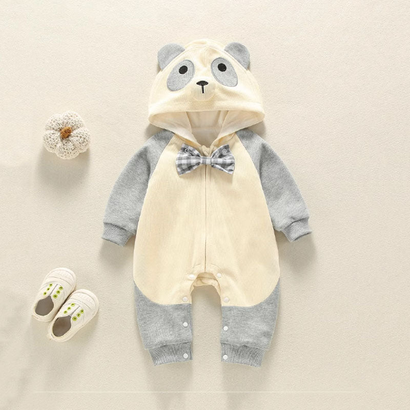Fall and Spring Cute Cartoon One-Piece Cotton Baby Boy's Romper