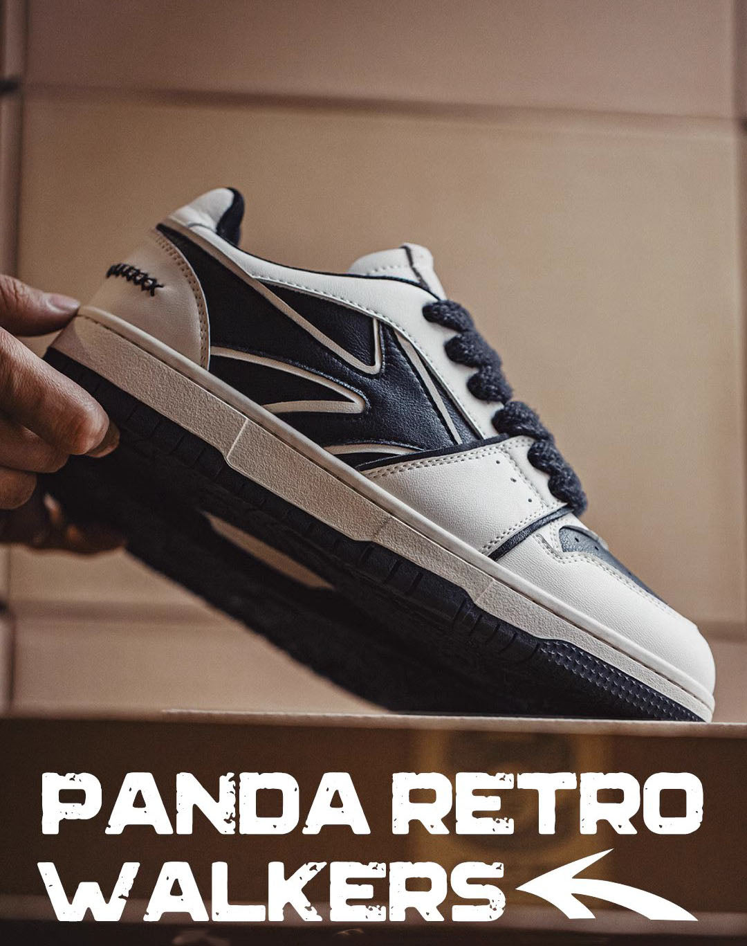 Reverse Panda White Versatile Breathable Sports Men's Casual Shoes - Harmony Gallery