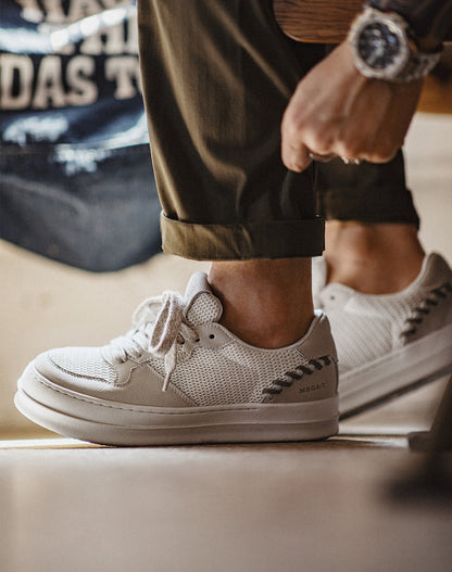 American Retro Low-Top Thin Mesh Breathable Lightweight Men's Casual Shoes - Harmony Gallery