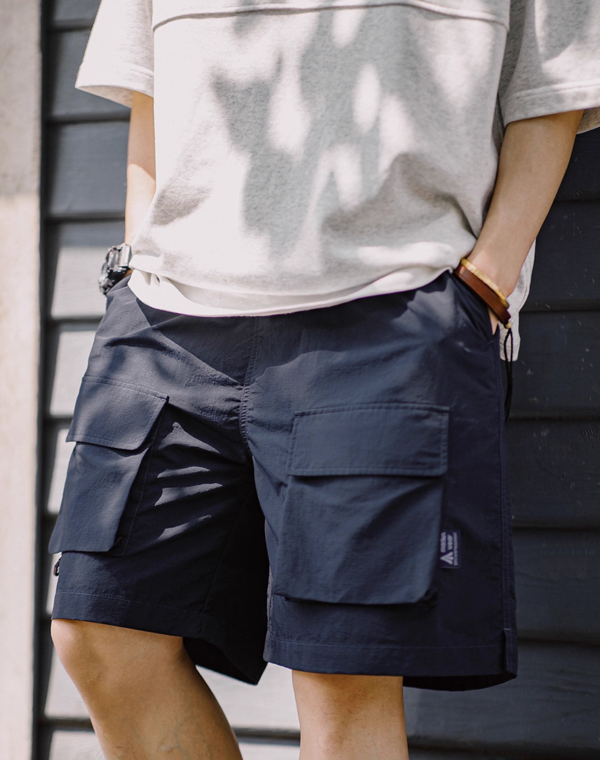 American Mountain Multi-Pocket Functional Drawstring Men's Shorts - Harmony Gallery