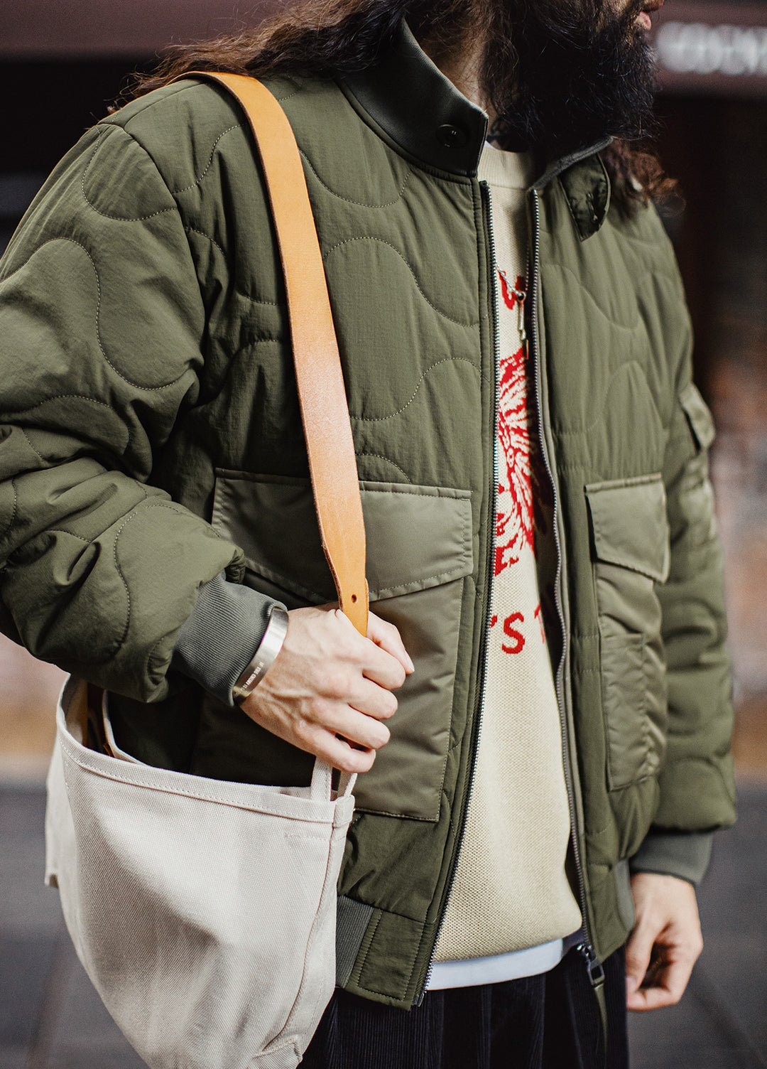 American Retro M51 Military With Large Pockets Warm Cotton-Padded Men's Jacket