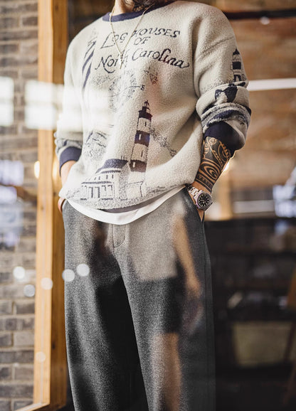 American Woolen Youthful And Energetic Style With A Draped Look Men's Trousers