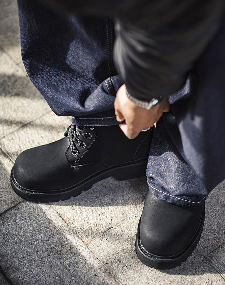 American Big Martin Boots Round Toe Work Mid-Cut Commuter Men's Boot - Harmony Gallery