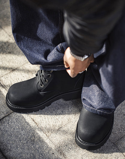 American Big Martin Boots Round Toe Work Mid-Cut Commuter Men's Boot - Harmony Gallery