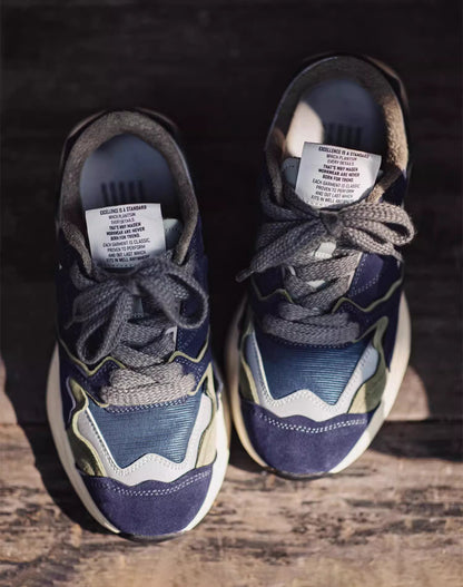 British Retro Dissolving Thick-Soled Running Men's Sports Shoes