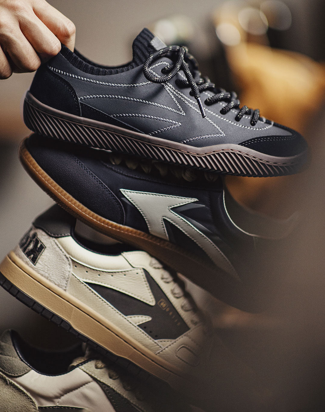 German Retro Thin-Soled Flying Socks Lightweight Soft-Soled Men's Casual Shoes - Harmony Gallery