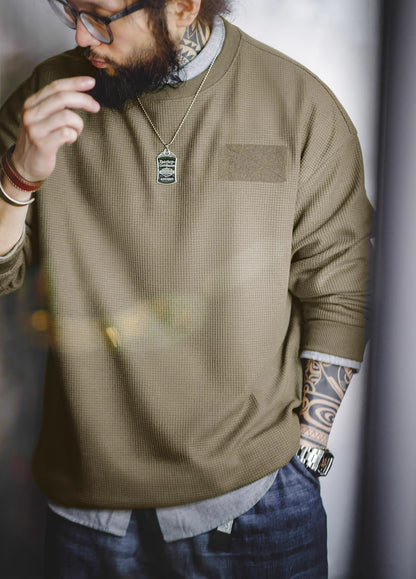 American Workwear Waffle Velcro Drop Shoulder Men's Sweater