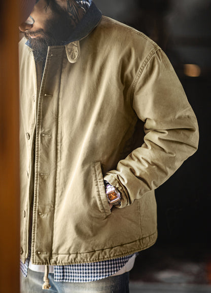 American Retro N1 Deck Suit Thickened Warm Cotton Short Quilted Men's Jacket