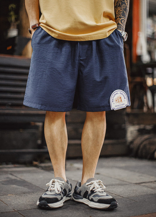 American Lyocell Faux Linen High-End Old-Money Thin Summer Men's Shorts