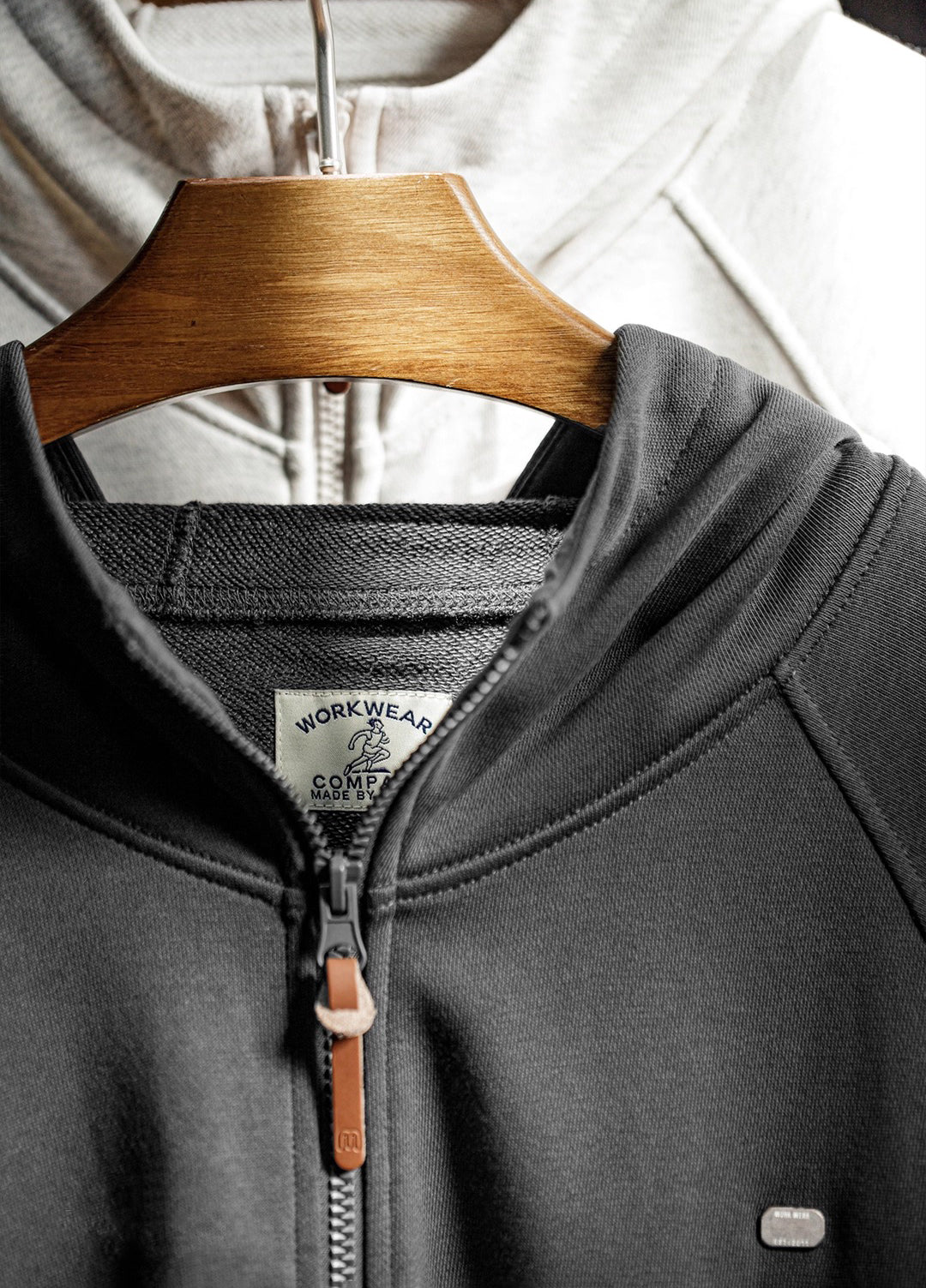 American Casual Hooded Raglan Sleeve Cardigan Long-Sleeved Men's Jacket - Harmony Gallery