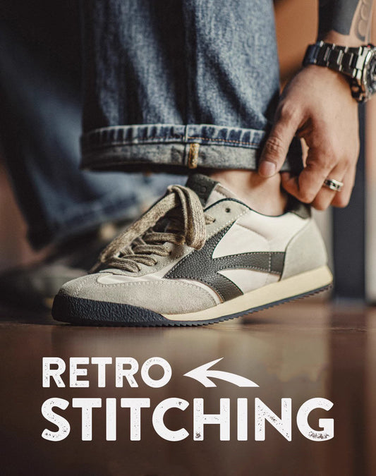 Stitching Retro Discovery Jogging Forrest Moral Men's Sports Shoes - Harmony Gallery