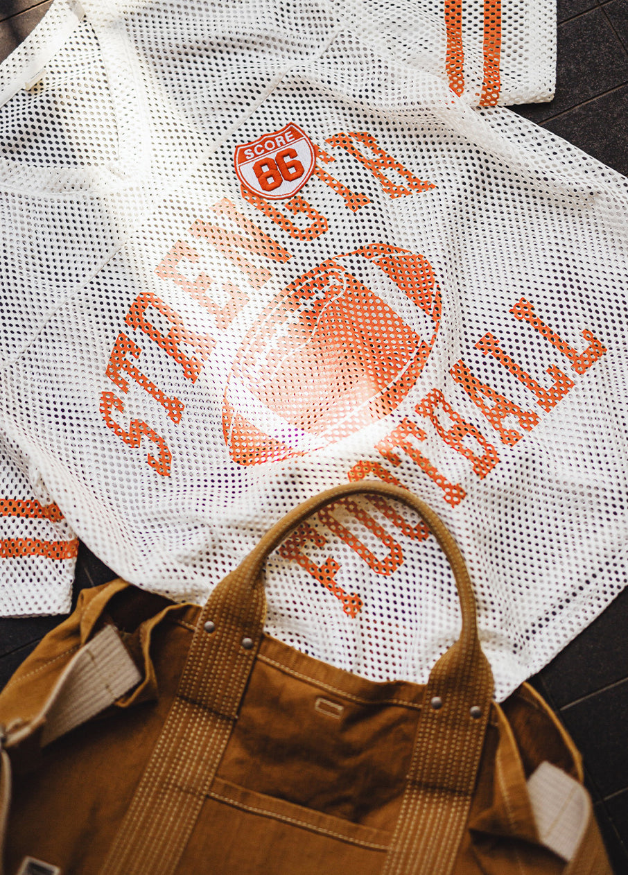 American Jersey Hollow Knitted Mesh Breathable Loose Half-Sleeved Men's T-Shirt - Harmony Gallery