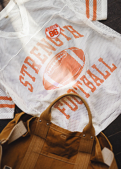 American Jersey Hollow Knitted Mesh Breathable Loose Half-Sleeved Men's T-Shirt - Harmony Gallery