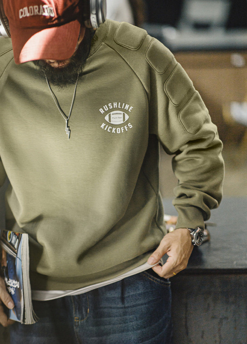 American Fleece Pullover Thickened Warmth Loose Outer Men's Sweater - Harmony Gallery