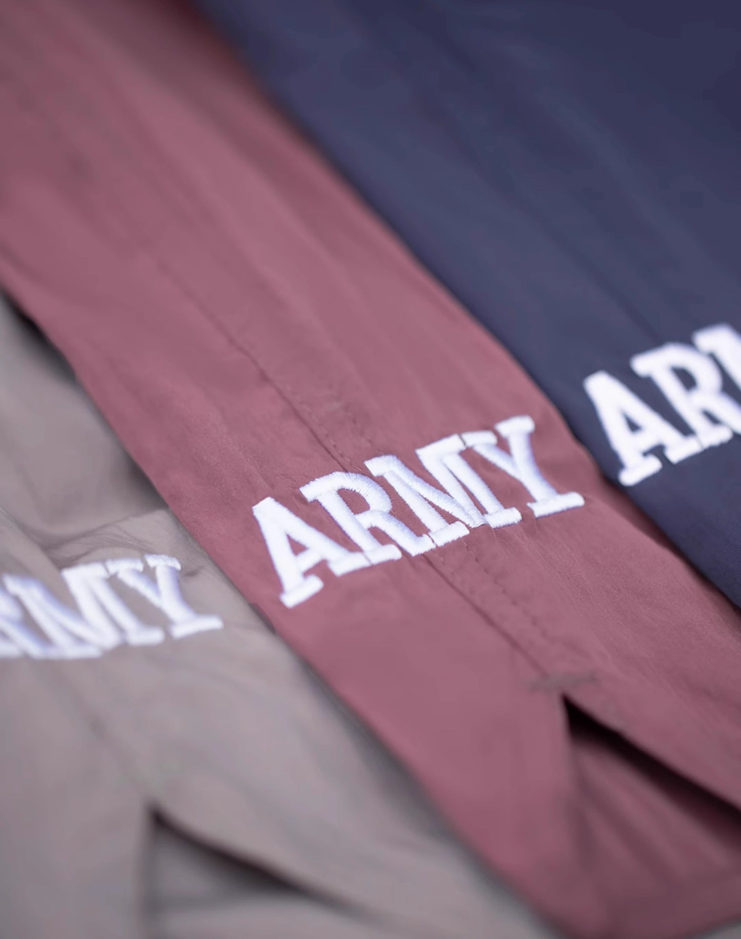 American Retro ARMY Sports Thin Letter Embroidered Men's Shorts - Harmony Gallery