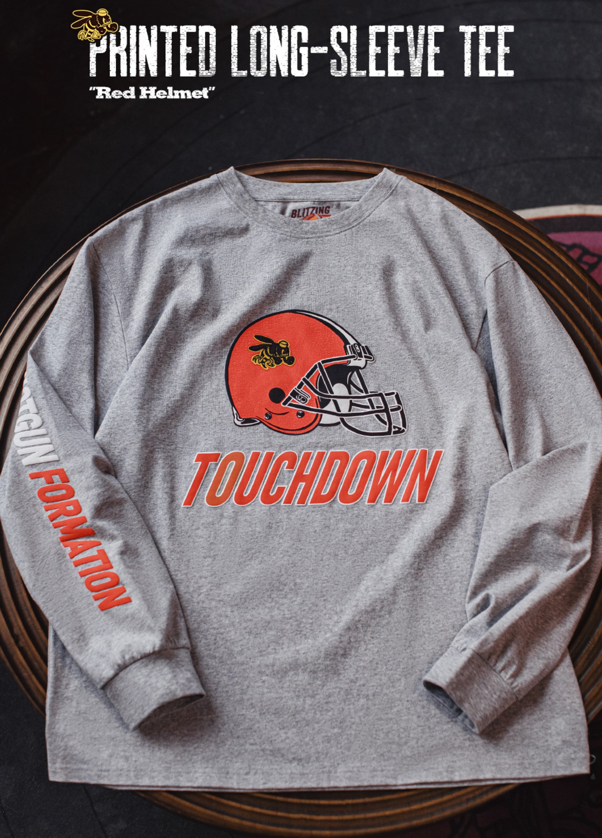 American Retro Embroidery Print Long-Sleeved Gray Pullover Men's Sweater - Harmony Gallery