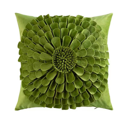 Vibrant Blossom Beauty 3D Floral Decorative Throw Pillows
