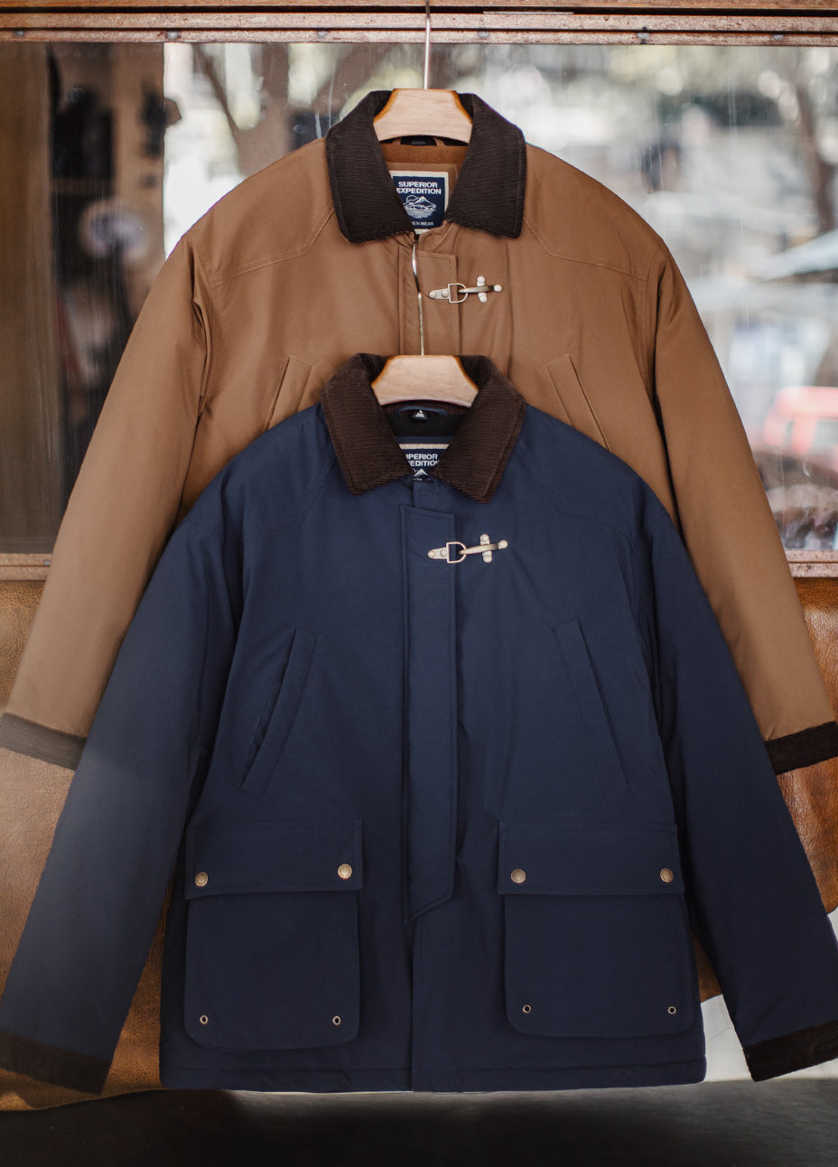 American Retro Safari Cotton Hunting Corduroy Patchwork Barn Men's Jacket - Harmony Gallery