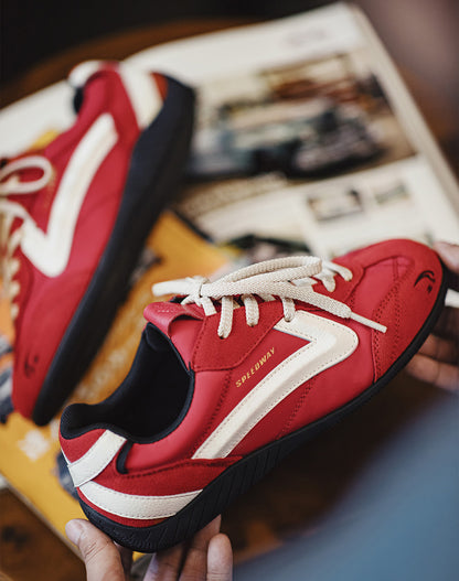 American Retro Ferrari Red Racing Sports Lightweight Unisex Casual Shoes - Harmony Gallery