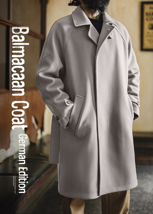 German Retro Mid-Length Oversized Outerwear Business And Leisure Men's Coat