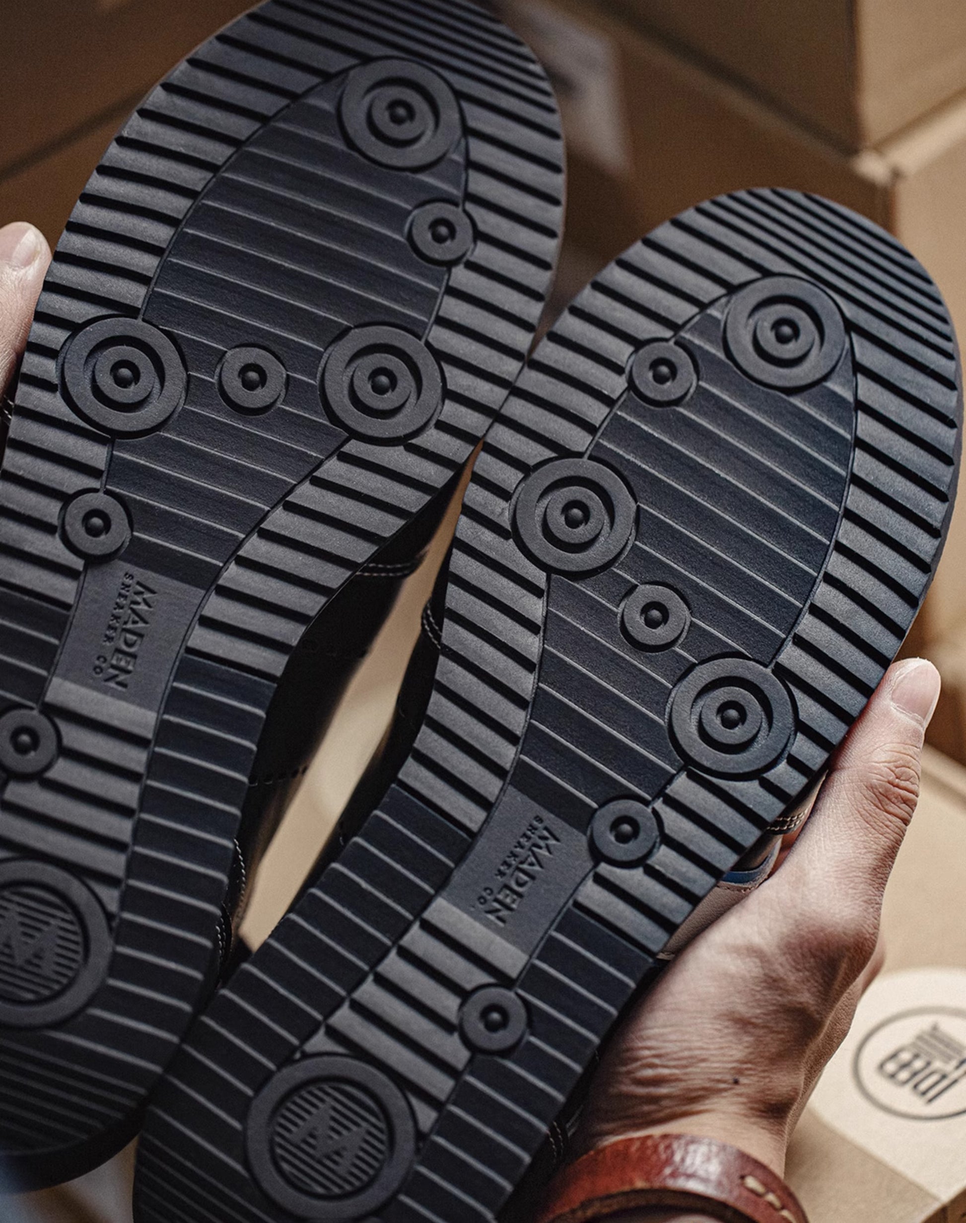 German Retro Forrest Gump Soft Bottom Inky Black Blue White Men's Casual Shoes - Harmony Gallery