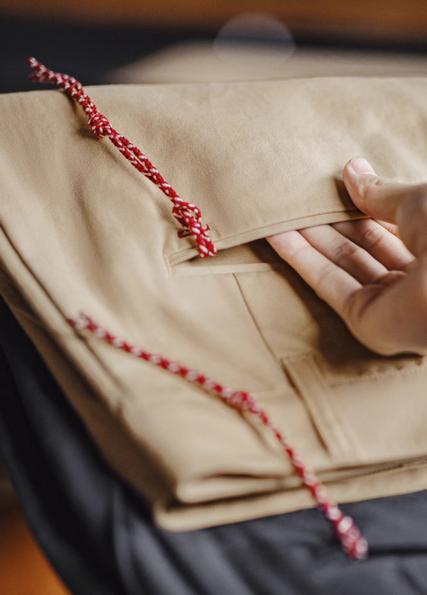 Pantaloni da uomo in cotone chino retrò americano, modello tapered dritto