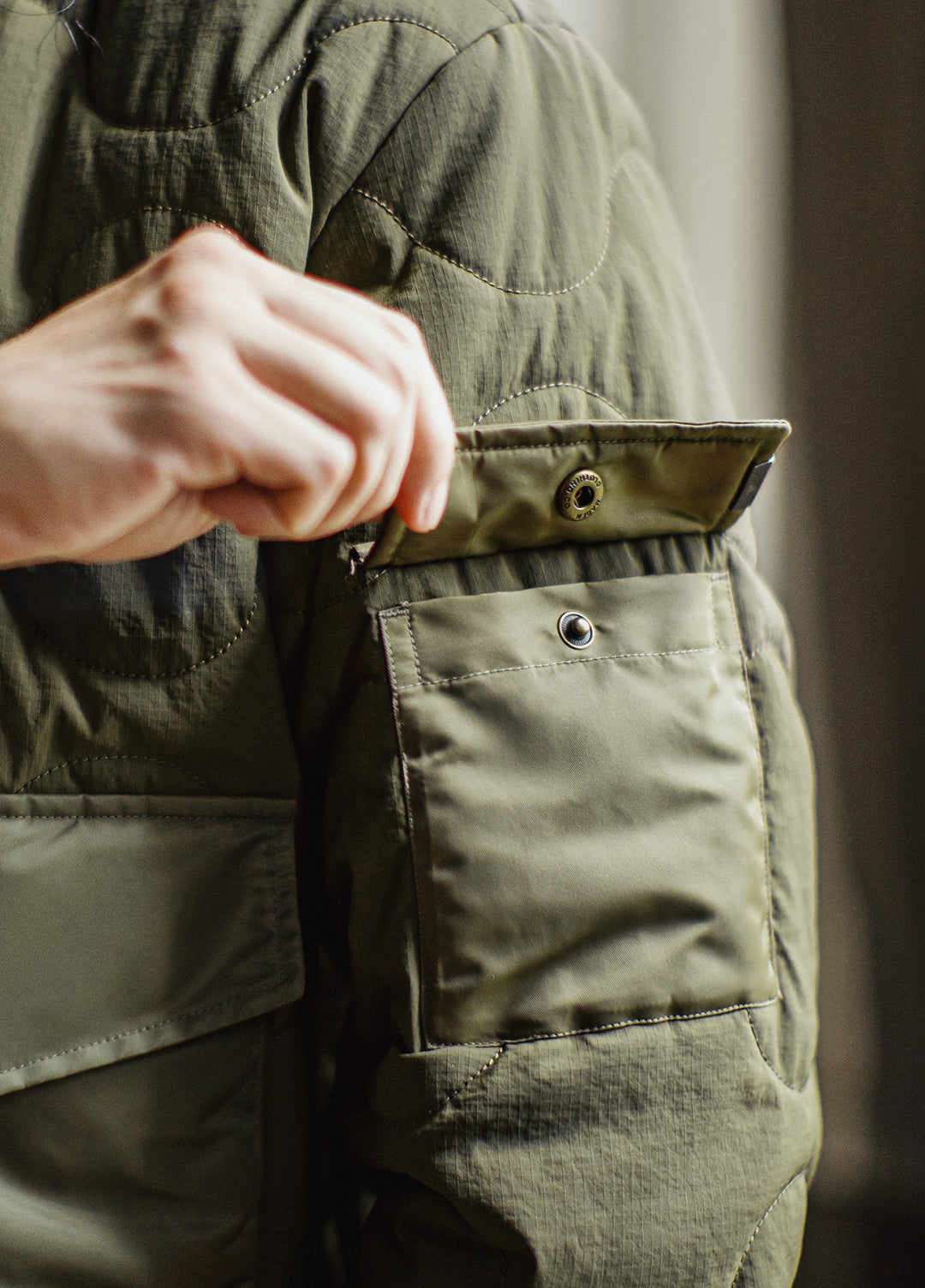 American Retro M51 Military With Large Pockets Warm Cotton-Padded Men's Jacket