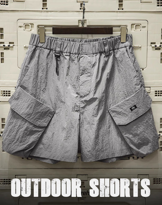 American Mountain Multi-Pocket Functional Straight Five-Quarter Men's Shorts - Harmony Gallery