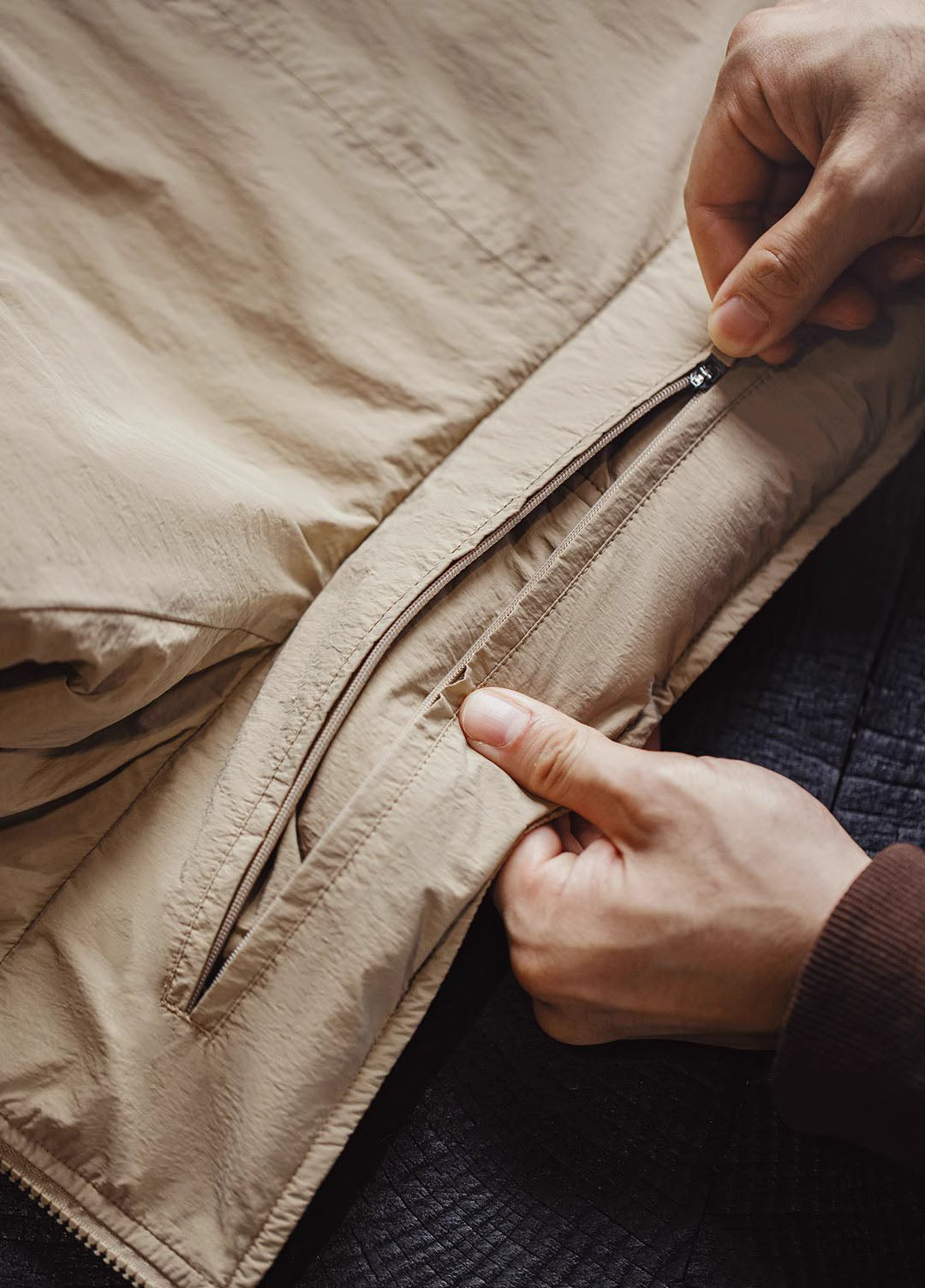American Retro PCU Cotton Textured Overcoat Thick Men's Jacket