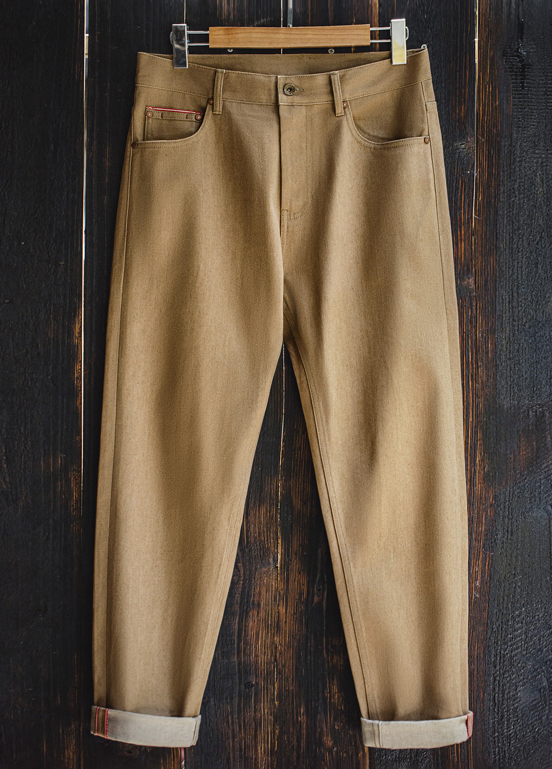 American Retro Western Straight Yellowstone Red Ear Original Cow Men's Jeans - Harmony Gallery