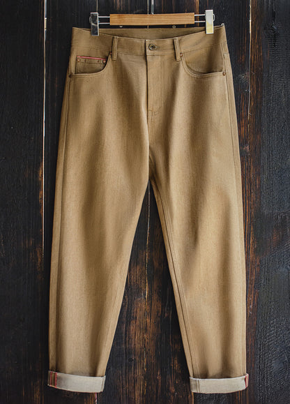 American Retro Western Straight Yellowstone Red Ear Original Cow Men's Jeans - Harmony Gallery