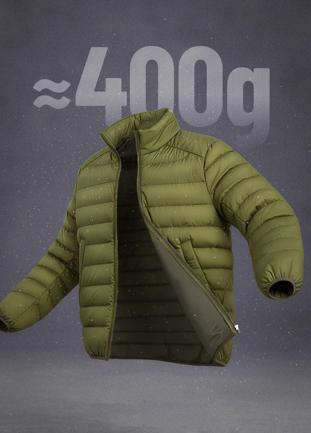 American Ultra-Thin Ribs White Duck Down inner Short Liner Ultralight Men's Jacket - Harmony Gallery